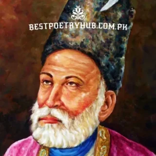 Mirza Ghalib Poetry/Shayari in Roman Urdu For Social Media DP