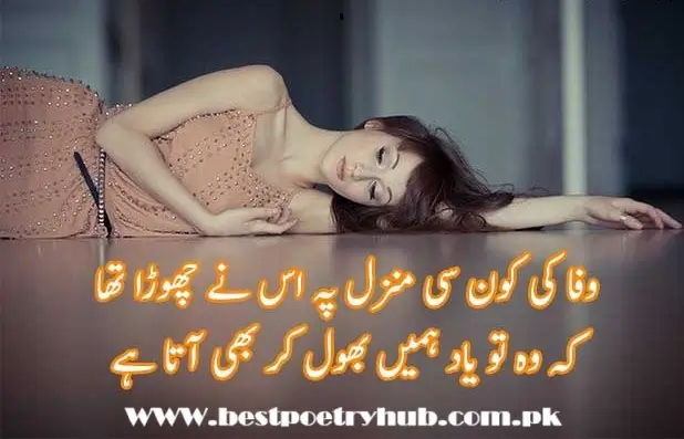 [2-Line] Bewafa Poetry In Roman Urdu Text On Snaps For DP