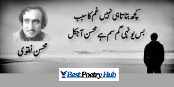 [Best] Mohsin Naqvi Shayari & Poetry With Roman Urdu Ideas