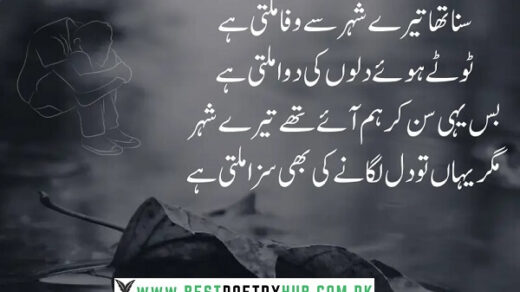 💖 Heart Touching 4 Line Urdu Poetry to Share Your Emotions